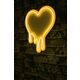 Ukrasna plastična LED rasvjeta, Melting Heart - Yellow