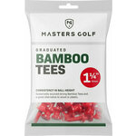 Masters Golf Bamboo Graduated Tees 1 1/4 Bag 25pcs Red