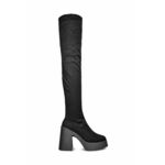 Čizme Altercore Daphne Faux Suede, za žene, boja: crna, s platformom - crna. Čizme iz kolekcije Altercore. Model izrađen od imitacije brušene kože.