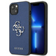 Guess GUHCP13SSA4GSBL Apple iPhone 13 mini blue hardcase Saffiano 4G Metal Logo