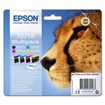 Epson T0715 tinta, black & color/crna (black)/ljubičasta (magenta), 23.9ml