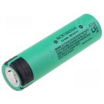 Baterija litijeva 3,6V 18650 Li-Ion 3100mAh, Panasonic NCR18650A