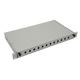 NFO Patch Panel 1U 19" - 12x SC Simplex/LC Duplex, Pull-out, 1 tray NFO-PAN-60021
