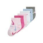 Nike Sportswear Čarape 'SWOOSHFETTI' svijetloplava / siva / roza / bijela