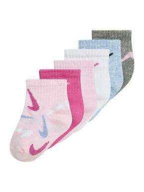 Nike Sportswear Čarape 'SWOOSHFETTI' svijetloplava / siva / roza / bijela