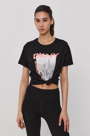 Dkny - Majica - crna. Majica iz kolekcije Dkny. Model izrađen od tanke