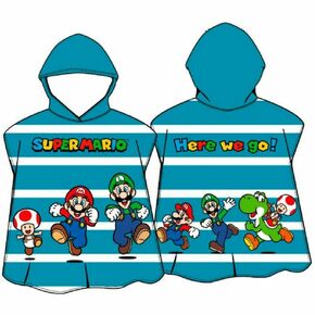 Super Mario Bros Here We Go Super microfibre poncho ručnik