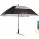 Jucad Telescopic Umbrella Windproof With Pin Black/Silver/Red