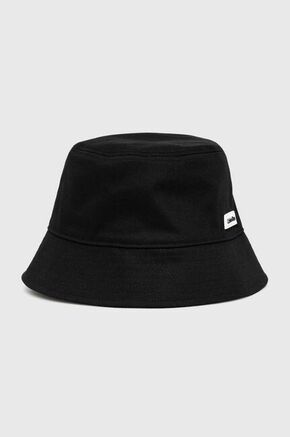 Dvostrani pamučni šešir Calvin Klein boja: crna