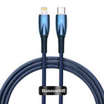 USB-C kabel za Lightning Baseus Glimmer Series, 20W, 1m (plavi)