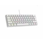 Rampage Plower K60 mehanička tipkovnica, USB, bijela/crna/crvena/plava