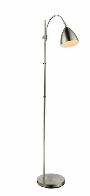 GLOBO 24857S | Archibald Globo podna svjetiljka sa prekidačem na kablu s podešavanjem visine 1x E14 krom
