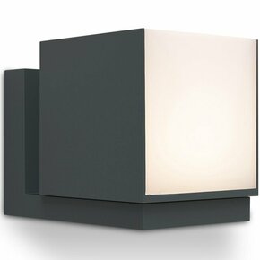 LUTEC 5193803118 | Cuba-LU Lutec zidna svjetiljka četvorougaoni elementi koji se mogu okretati 1x LED 500lm 3000K IP54 tamno siva