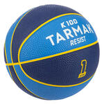 Košarkaška lopta mini b dječja veličina 1 za djecu do 4 god. zeleno-žuta
