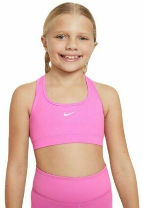 Sportski grudnjak za djevojke Nike Girls Swoosh Sports Bra - playful pink/white
