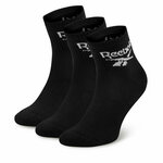 Set od 3 para unisex visokih čarapa Reebok R0427-SS24 (3-pack) Crna