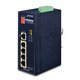 PLANET ISW-504PT mrežni prekidač Neupravljano L2 Fast Ethernet (10/100) Podrška za napajanje putem Etherneta (PoE) Crno
