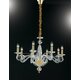 FANEUROPE I-EPOQUE/8 | Epoque Faneurope luster svjetiljka Luce Ambiente Design 8x E14 zlatno, prozirno