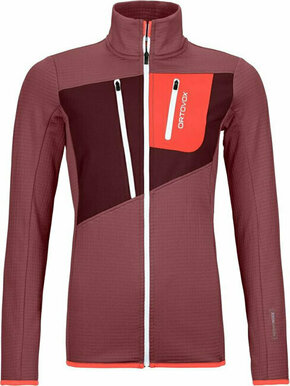 Ortovox Fleece Grid Jacket W Mountain Rose M Majica s kapuljačom na otvorenom