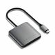 Satechi 4-PORT USB-C Hub, 4xUSB-C do 5 Gbps, Space Gray