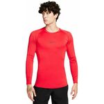 Muška kompresijska odjeća Nike Pro Dri-FIT Tight Long-Sleeve Fitness Top - university red/black
