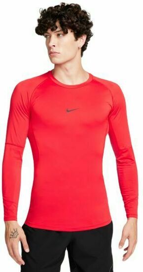 Muška kompresijska odjeća Nike Pro Dri-FIT Tight Long-Sleeve Fitness Top - university red/black