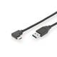 LINK USB kabel USB 3.2 gen. 1 (USB 3.0) USB-C™ utikač, USB-A utikač 1.00 m crna dvostruko zaštićen