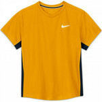 Majica za dječake Nike Court Dri-Fit Victory SS Top B - university gold/obsidian/white