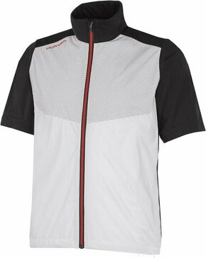 Galvin Green Livingston Mens Windproof And Water Repellent Short Sleeve Jacket White/Black/Red M