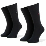 Set od 2 para unisex visokih čarapa Tommy Hilfiger 371111 Dark Navy 322