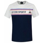 Majica za dječake Le Coq Sportif TRI Tee Short Sleeve N°2 SS23 - bleu nuit/new optical white
