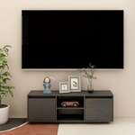 TV ormarić sivi 110 x 30 x 40 cm od masivne borovine