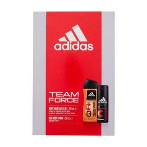 Adidas Team Force 3in1 Set dezodorans 150 ml + gel za tuširanje 250 ml za muškarce
