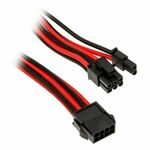 PHANTEKS 6+2-Pin PCIe Verlängerung 50cm - sleeved schwarz/rot PH-CB8V_BR