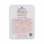 Essence French Manicure Click &amp; Go Nails samoljepljivi nokti u francuskom stilu 12 kom nijansa 01 Classic French za žene