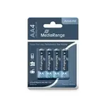 OM-MRBAT104 - MediaRange AA BATERIJE(LR06) 1,5V alkalne 4/1 -