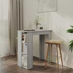 Barski stol s policom boja sivog hrasta 102x50x103 5 cm iverica