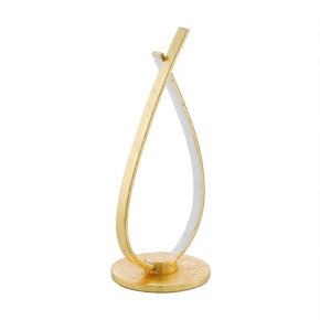 EGLO 97746 | Miraflores Eglo stolna svjetiljka 38cm sa prekidačem na kablu 1x LED 1600lm 3000K zlatno