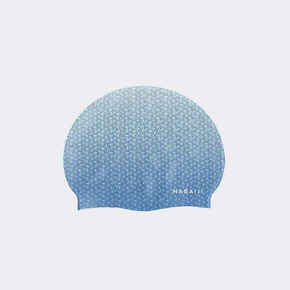 Silikonska kapa za plivanje univerzalna bijelo-plava