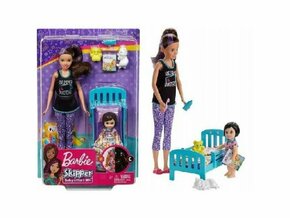 Barbie: Skipper dadilja beba sa krevetićem - Mattel