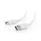 Kabel USB A 3.0 - USB C 3.1 1m Gembird bijeli P/N: CCP-USB3-AMCM-1M-W