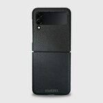 Kožna maskica za Samsung Galaxy Z Flip 3 Obsidian black