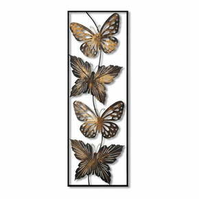Metalni zidni ukras 100x35 cm Butterfly - Wallity