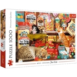 Mačići u prodavaonici slatkiša puzzle od 1000 kom - Trefl