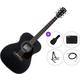 Pasadena PG-200E Premium SET Black Elektro-akustična jumbo