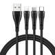 3u1 USB na USB-C / Lightning / Micro USB kabel, Mcdodo CA-6960, 1,2 m (crni)