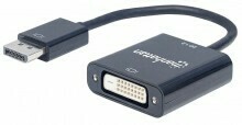 Adapter Manhattan DisplayPort (M) na DVI-D 24-1 (Ž) DP1.2a HDCP crni 152228
