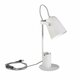 KANLUX 36281 | Raibo Kanlux stolna svjetiljka okrugli sa prekidačem na kablu elementi koji se mogu okretati 1x E27 bijelo