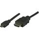 Manhattan HDMI priključni kabel HDMI A utikač, HDMI Micro D utikač 2.00 m crna 324427-CG Ultra HD (4K) HDMI HDMI kabel