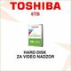 TOSHIBA 6TB PRO HARD DISK ZA VIDEO NADZOR HD6TB-T